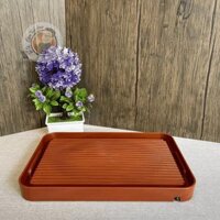 khay trà nhựa giả gỗ