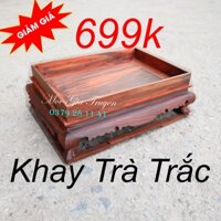 Khay trà phòng khách ấm chén gỗ trắc cao cấp
