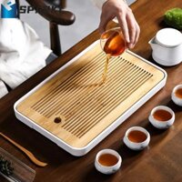 Khay Trà SPARKL, Khay Trà Nhỏ Thoát Nước Nhanh Của Trung Quốc, Khay Cà Phê Di Động Tre Khô Và Ướt Sử Dụng Kép Ngoài Trời