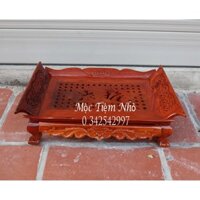 Khay trà thuyền gỗ hương-Khay trà không minh