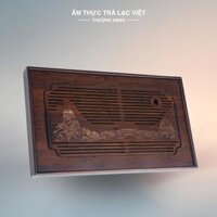 Khay Trà Tre Già Hun Khói Cao Cấp 48x28cm