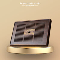 Khay Trà Tre Già Khắc Cnc Sọc 40x28cm