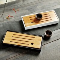Khay trà tre nhỏ đế nhựa