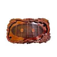 Khay Trà Tùng Hạc Nhựa Giả Gỗ, Khay đựng Bộ ấm Trà Bền đẹp Sang Trọng
