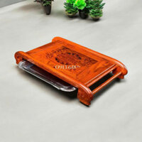 Khay trà,bàn trà gỗ hương,khay trà chân cuốn gỗ cao cấp