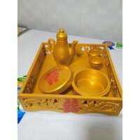Khay trầu rượu lễ cưới hỏi - Khây Hình Vuông
