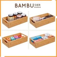 Khay tre đa năng đựng đồ nhà bếp