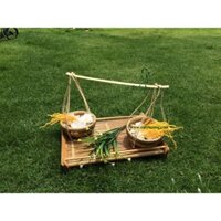 Khay tre đựng ấm trà ( HÀNG XUẤT MỸ)