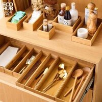 Khay tre ECOHUB để đồ 38x15x5cm E00312 - 38155cm