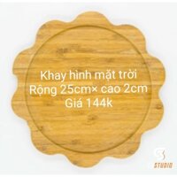 khay tre hình mặt trời