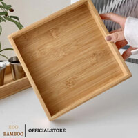 Khay tre hình vuông ECO BAMBOO decor 25 x 25cm | Khay đựng mứt tết,bánh kẹo