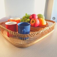 Khay tre khay đựng ấm trà phong cách
