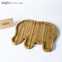 Khay tre ONGTRE ăn dạm hình con Voi dành cho bé, 20x23cm  ongtre Vietnam