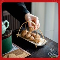 Khay Tre Trà Bánh Cherry Decor Trang trí chụp ảnh phong cách Trung Hoa