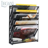 Khay Treo Tường Tài Liệu Giấy Tờ Đứng Lưới Sắt Kệ Giá Kim Loại Để A4 Nhiều Tầng Legaxi