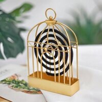 [Khay tro cuộn muỗi] Giá đỡ cuộn muỗi nghệ thuật sắt khung chim, khay cuộn muỗi gia đình, đốt hương, khay tro treo cuộn muỗi