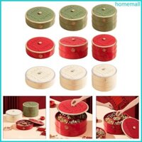 Khay tròn bằng nhựa HO để phục vụ đồ ăn nhẹ và kẹo Hộp sắp xếp trái cây sấy khô