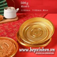 Khay trung thu tròn vàng 500g