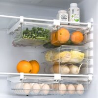 Khay tủ lạnh thông minh, ngăn hộp nhựa trong suốt đựng trứng thực phẩm, khay tủ lạnh đa năng thay thế dạng ngăn kéo