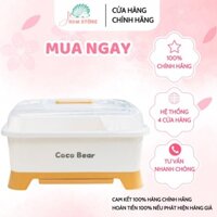 Khay úp bát Coco bear, giá úp bát đồ ăn dặm, bình sữa cho bé tiện lợi an toàn vệ sinh