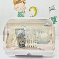 Khay úp bình sữa cho bé - Khay úp cốc ly, chén dĩa FINLEY Smart 3 màu, giá úp bình sữa, bát đĩa có nắp đậy (Size lớn L)
