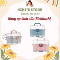 Khay úp bình sữa Kichilachi làm từ nhựa cao cấp ,khay đựng bình sữa có nắp đậy sạch sẽ an toàn cho bé