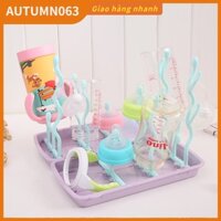Khay úp bình sữa, núm ti cho bé, Giá Phơi Bình Sữa PP Autumn063