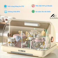 Khay Úp Bình Sữa Tiệt Trùng Bảo Quản Bằng Tia UVC Loại Bỏ Vi Khuẩn 99% Không BPA An Toàn Tiện Dụng