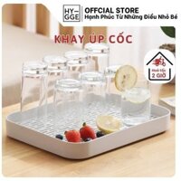 Khay úp cốc chén úp ly bình sữa có rãnh thoát nước để bàn đa năng nhựa PP cao cấp để đồ đa năng