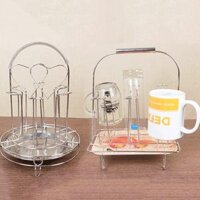 Khay úp cốc inox vuông, tròn