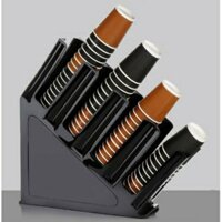 Khay úp cốc nhựa take away - Kệ úp cốc nhựa trà sữa 4 ngăn