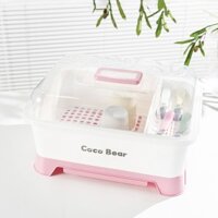 Khay Úp Dụng Cụ Ăn Dặm, Bình Sữa, Đồ Dùng Có Nắp Đậy Cocobear