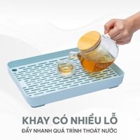 Khay úp ly cốc nhựa chữ nhật 5682 đa năng, giá tốt