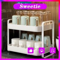 Khay úp ly, kệ úp cốc 2 tầng đa năng Zochico