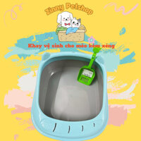 Khay vệ sinh cho mèo tặng kèm xẻng xúc cát - Zinny Petshop Đà Nẵng