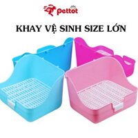 Khay vệ sinh cỡ lớn cho Bọ Ú (Chuột lang) Thỏ Cảnh thú nhỏ khay vệ sinh cao cấp đầy đủ màu sắc