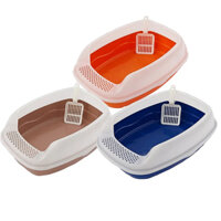 Khay vệ sinh mèo tiện lợi kích thước 53*39*20cm (Tặng kèm xẻng xúc cát) - JJFD7447