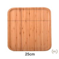 KHAY VUÔNG GỖ TRE CAO CẤP  KHAY GỖ VUÔNG DECOR  KHAY GỖ TRE VUÔNG - Trung25