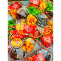 Khay xí muội hoa mai 6 vị 700g