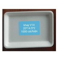 Khay xốp V14 màu trắng đựng thực phẩm