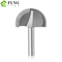 Khe cắm đáy tròn FUNG, Cắt tỉa vát nửa tròn Máy phay, Chống ăn mòn R20mm Thép Carbon 8mm Mũi tròn Mũi mộc