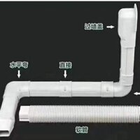 Khe cắm ống điều hòa trung tâm Treo pvc Trắng Điều hòa không khí Bảo vệ tay áo trang trí Chặn ống điều hòa không khí 75 * 65