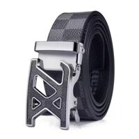 [Khe cắm thẻ đầy đủ] Thắt lưng da giả có khóa tự động chữ F được khuyên dùng