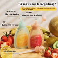 [Khen ngợi Bán Hàng Miễn Phí Vận Chuyển] Phải có cho Mẹ Trẻ Sơ Sinh Cho Con Bú Túi Bổ Sung Thực Phẩm Cho Bé Bình Sữa Silicone Thìa Mềm Bóp Dụng Cụ Tiện Dụng Ống Hút Cho Con Bú Túi Giữ Tươi 0-8 Tuổi Bo