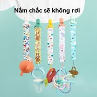 [Khen ngợi Miễn phí vận chuyển Phong cách bán chạy] Phải có cho mẹ Phụ kiện núm vú giả cho con bú cho con bú Núm vú giả cho bé Dây buộc chống rơi Kẹp dây răng hàm Đồ chơi chống mất Dây buộc cho bé trai bé gái