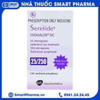Khí dung Seretide Evohaler DC 25/250 trị hen phế quản (120 liều)