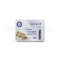 Khí N2O Creamer Charger Kayser - Hộp 10 viên (8.4g)