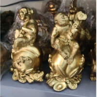 Khỉ ngồi Đào cầm Gậy Như Ý Hầu Đắc Thọ bằng đồng nguyên chất bánTượng khỉ đồng giá rẻ nhất