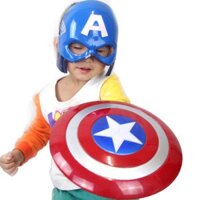 Khiên chiến đấu Captain America (khiên có đèn + có nhạc, đi kèm mặt nạ)