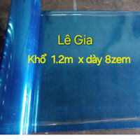 (KHổ 1,2m x dày 8zem) Combo 10m tôn nhựa lấy sáng Xanh ,tôn poly lợp mái nhà che nắng che mưa